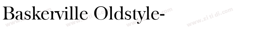 Baskerville Oldstyle字体转换